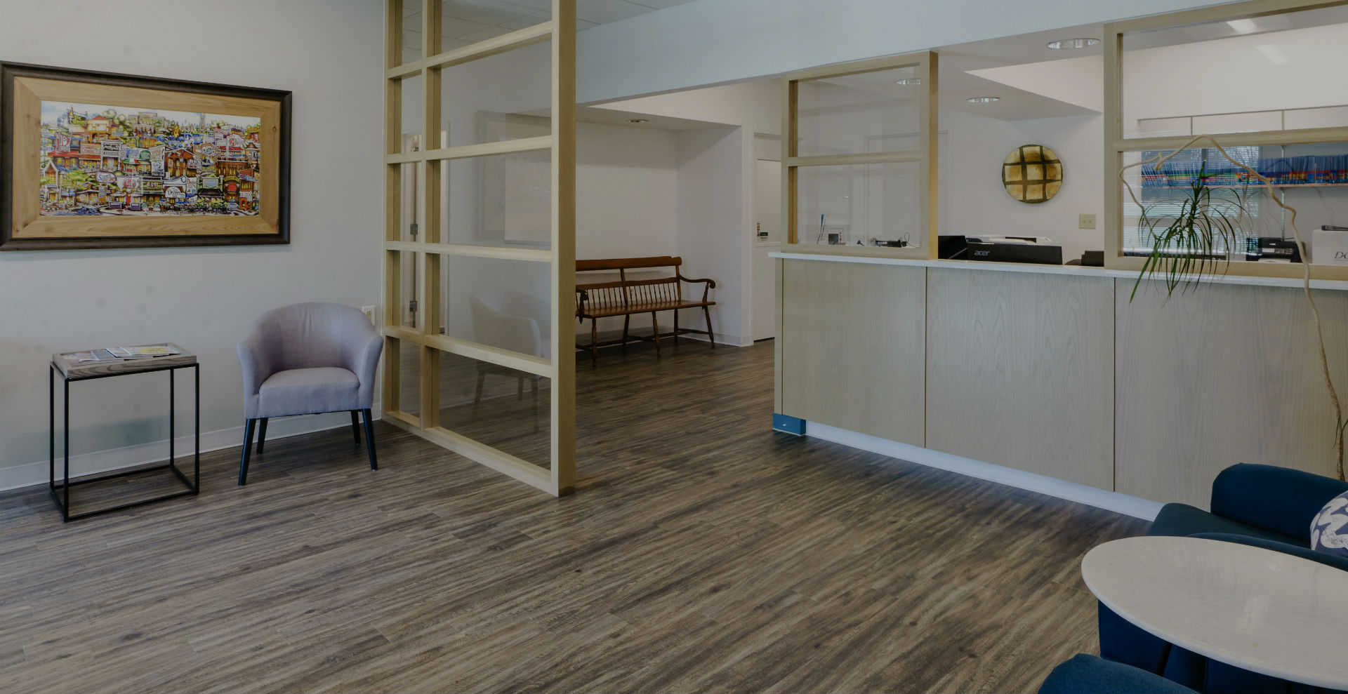 Lobby and waiting area at Durham DDS
